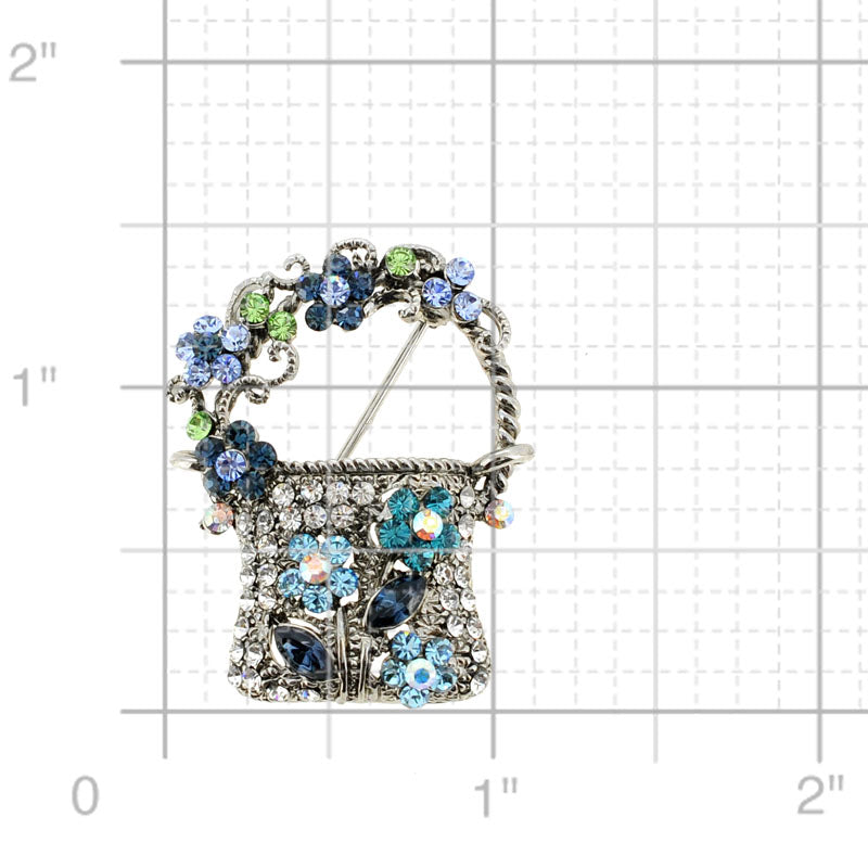 Sapphire Lady Handbag Pin Brooch