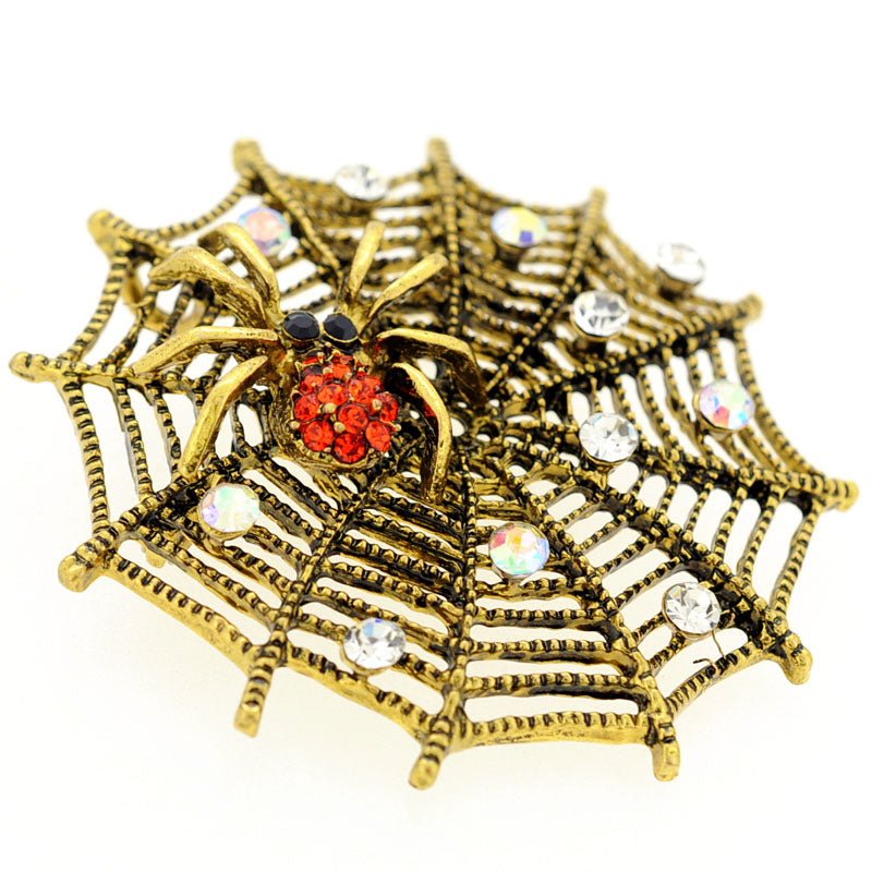Vintage Style Spider Pin Brooch And Pendant
