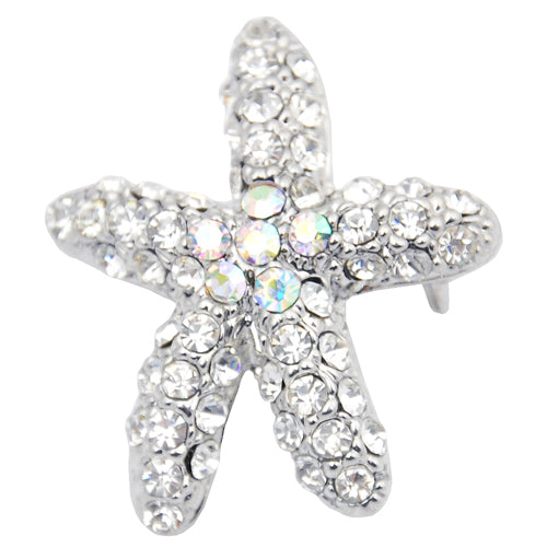 Silver Starfish Pin
