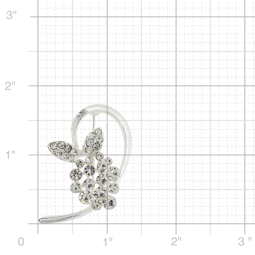 Crystal butterfly Pin brooch