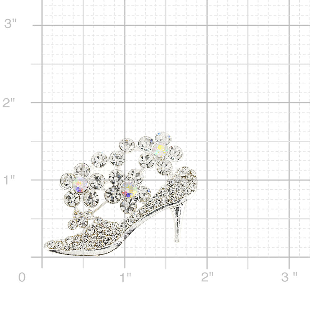 Crystal High Heel Pin
