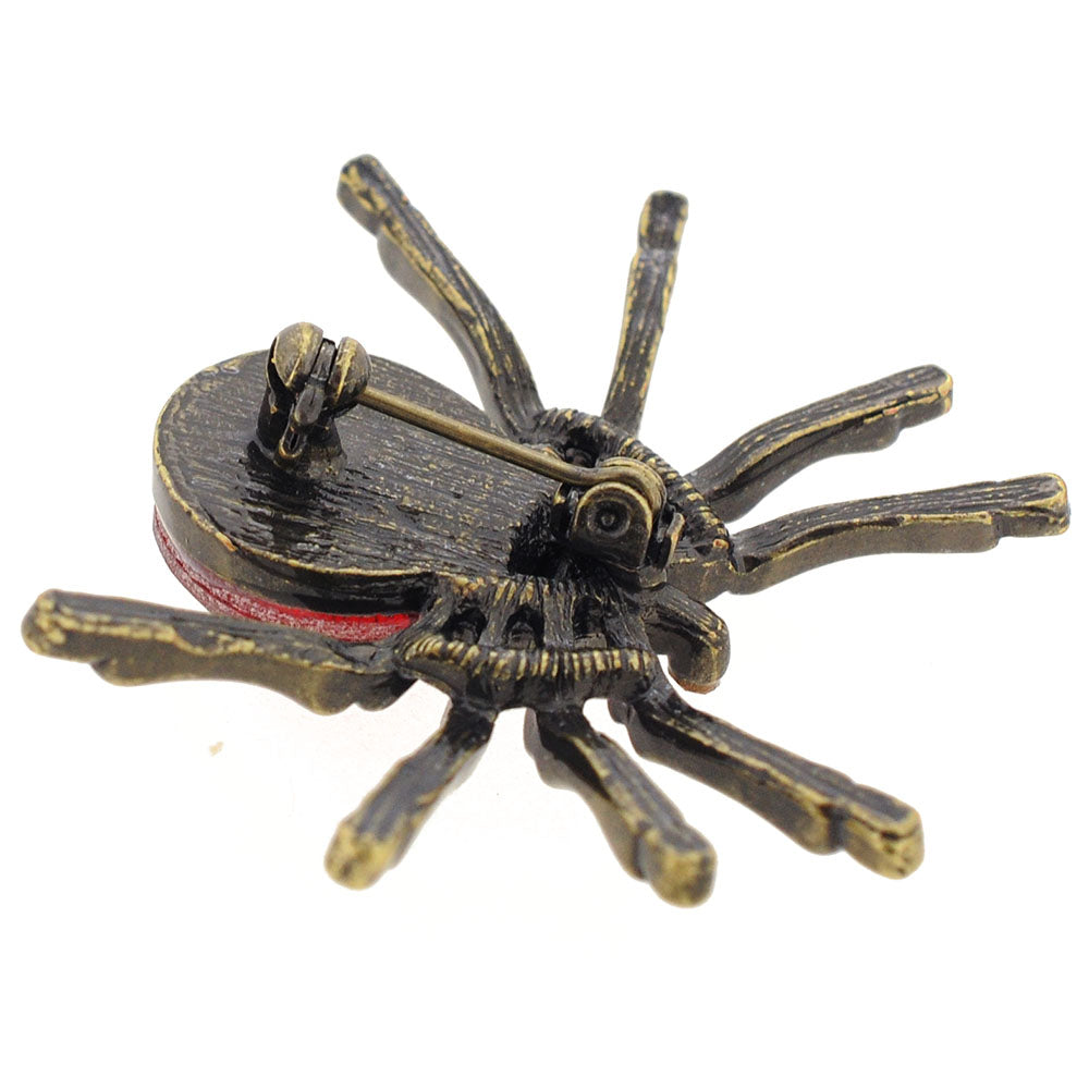Red Spider Pin Brooch