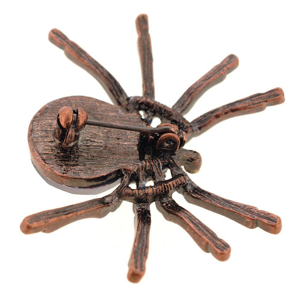 Vintage Style Purple Spider Pin Brooch