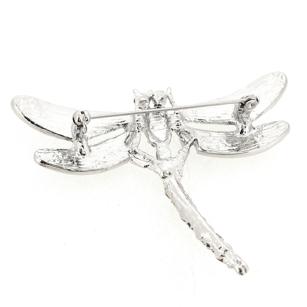 Crystal Dragonfly Pin Brooch