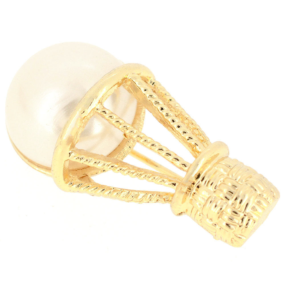 Pearl Air Balloon Pin Brooch