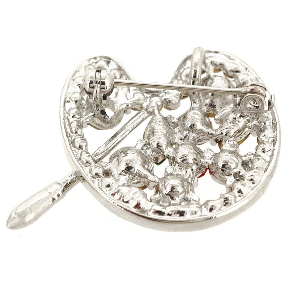 Painters Crystal Palette Brooch/Pendant