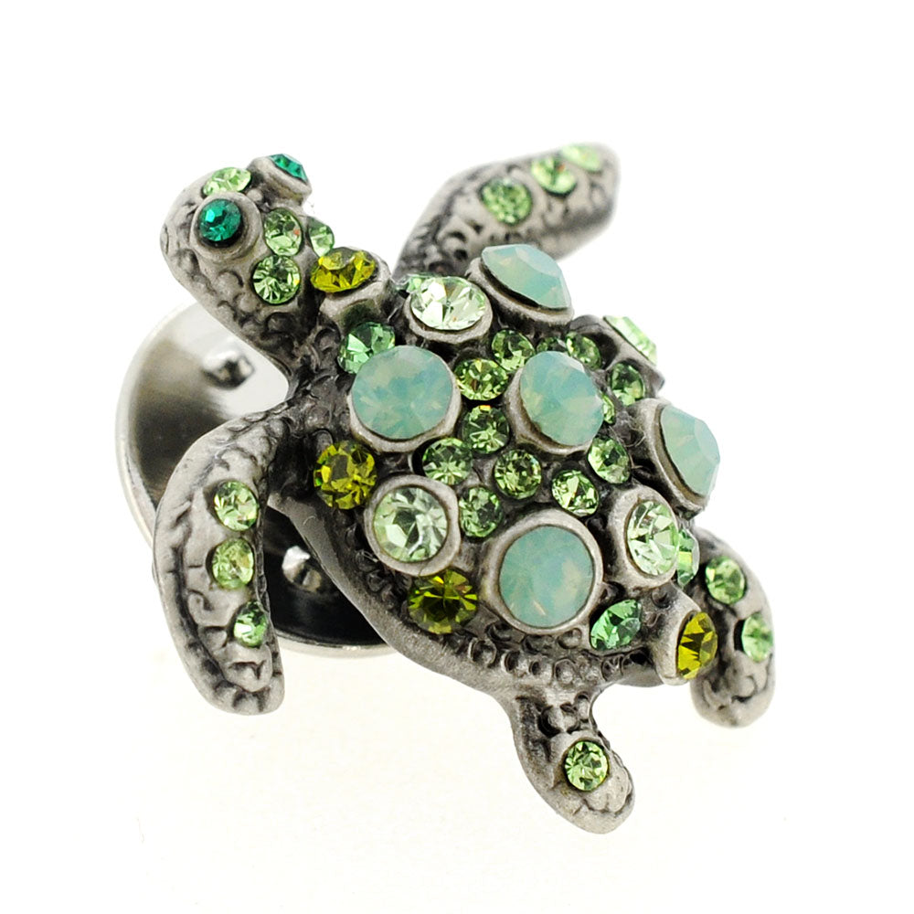 Pacific Opal Sea Turtle Lapel Pin