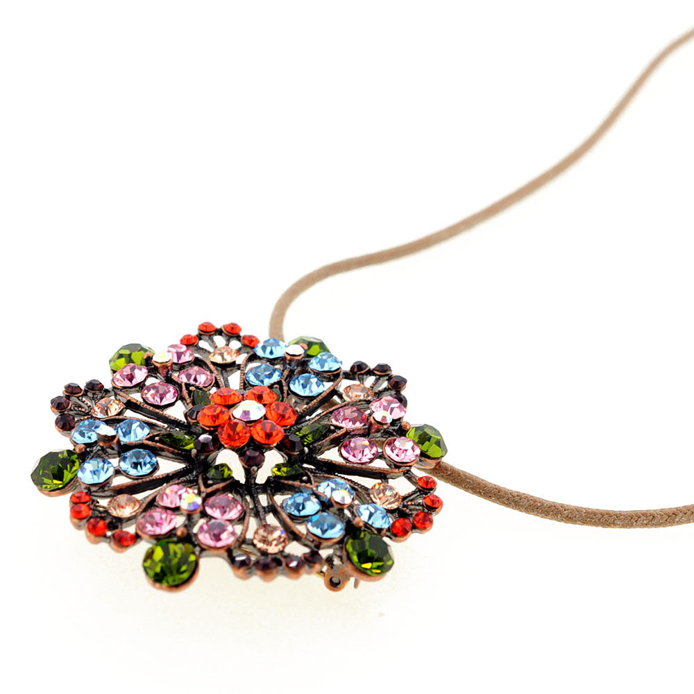 Multicolor Flower Wedding Pin Brooch And Pendant