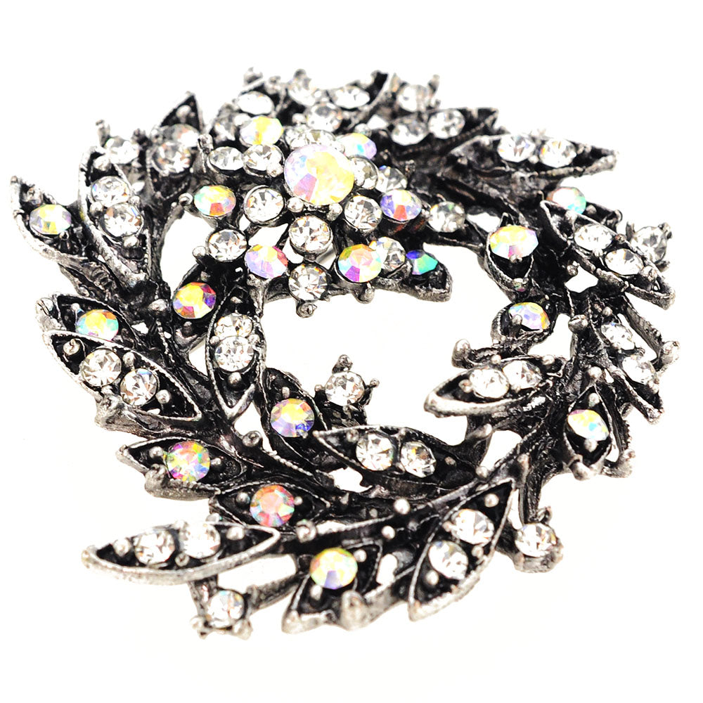 Crystal Bridal Flower Wedding Pin Brooch And Pendant