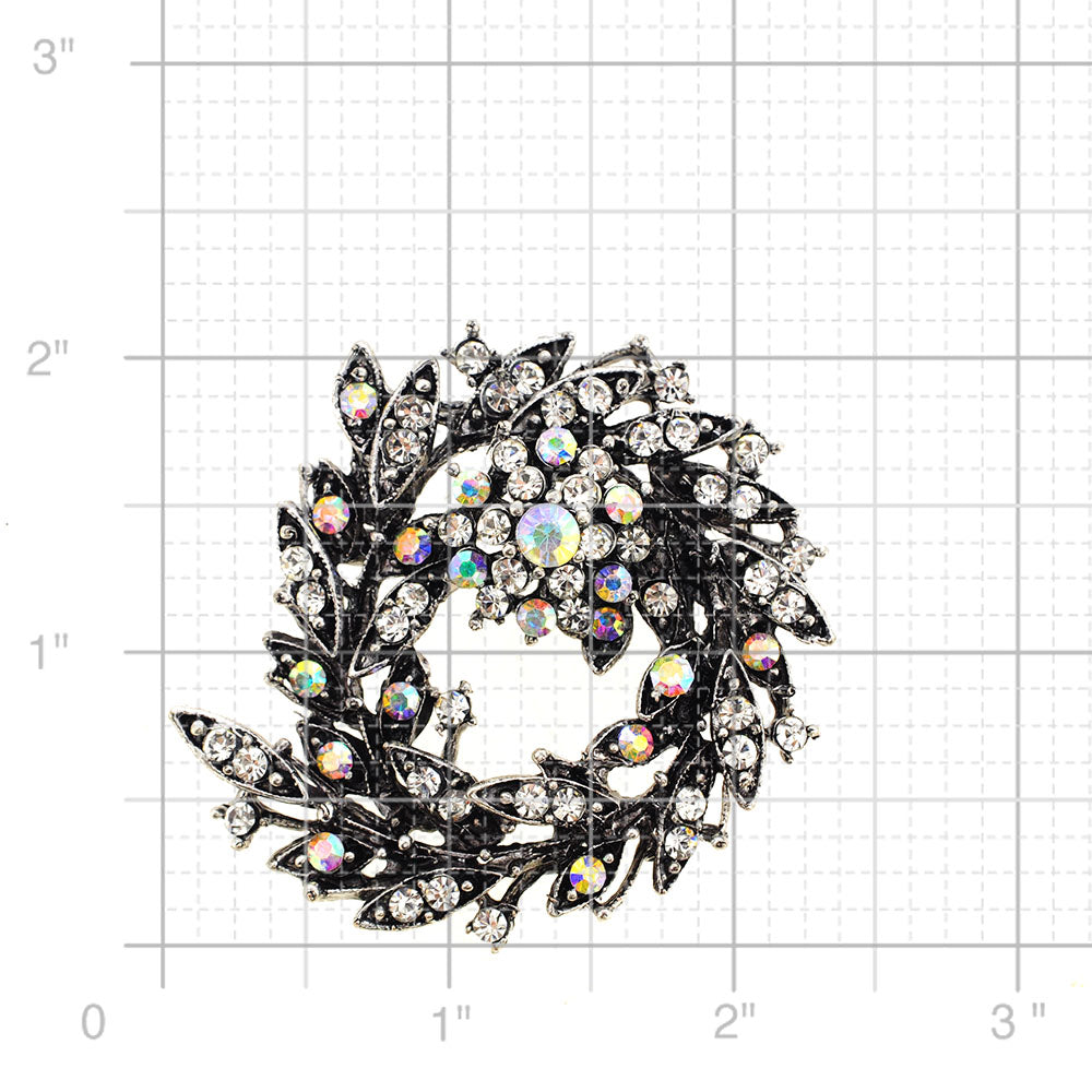 Crystal Bridal Flower Wedding Pin Brooch And Pendant