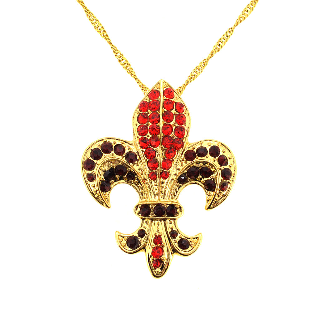 Golden Fleur-De-Lis Symbol Brooch/Pendant