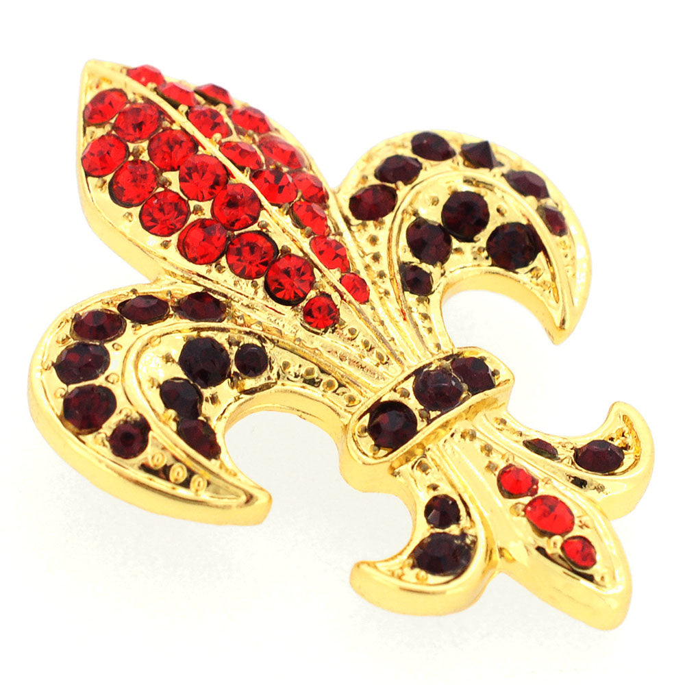 Golden Fleur-De-Lis Symbol Brooch/Pendant