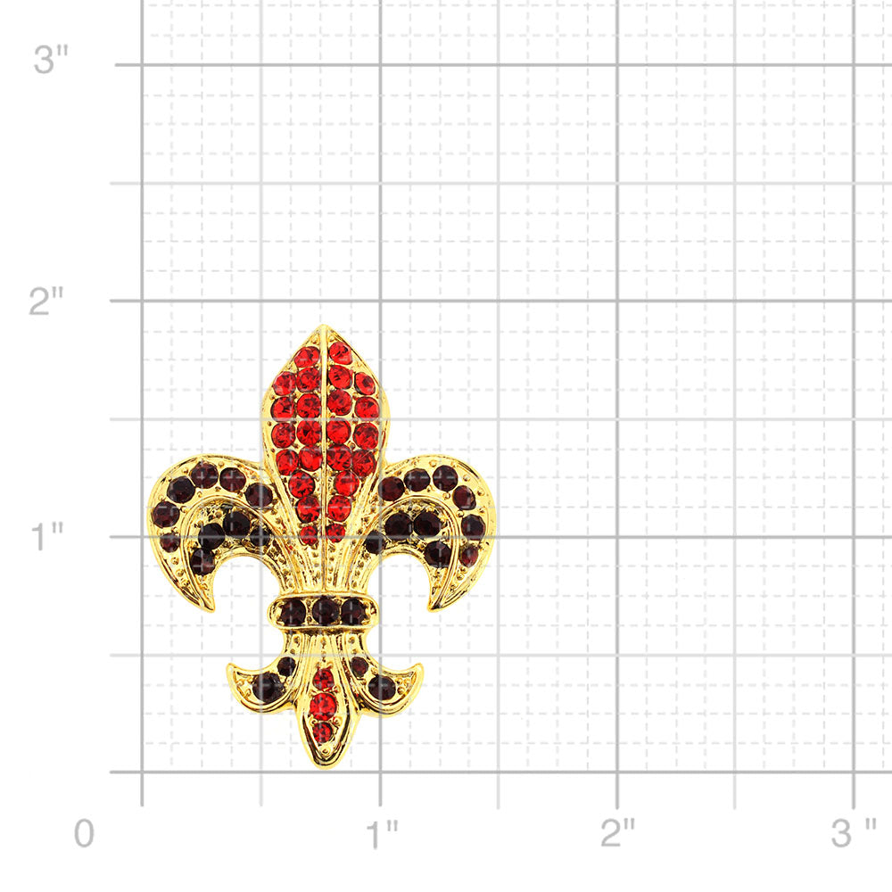Golden Fleur-De-Lis Symbol Brooch/Pendant
