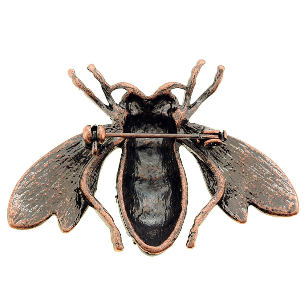 Sapphire Blue Honey Bee Pin