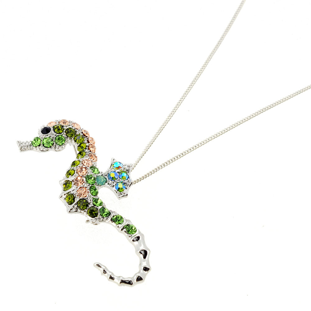 Multicolor Seahorse Crystal Pin Brooch And Pendant
