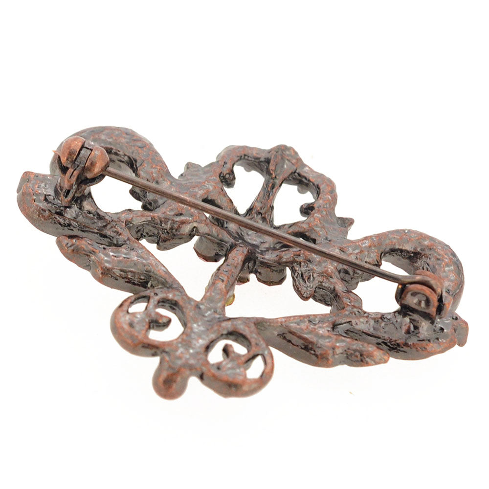 Vintage Style Red Crown Pin Brooch