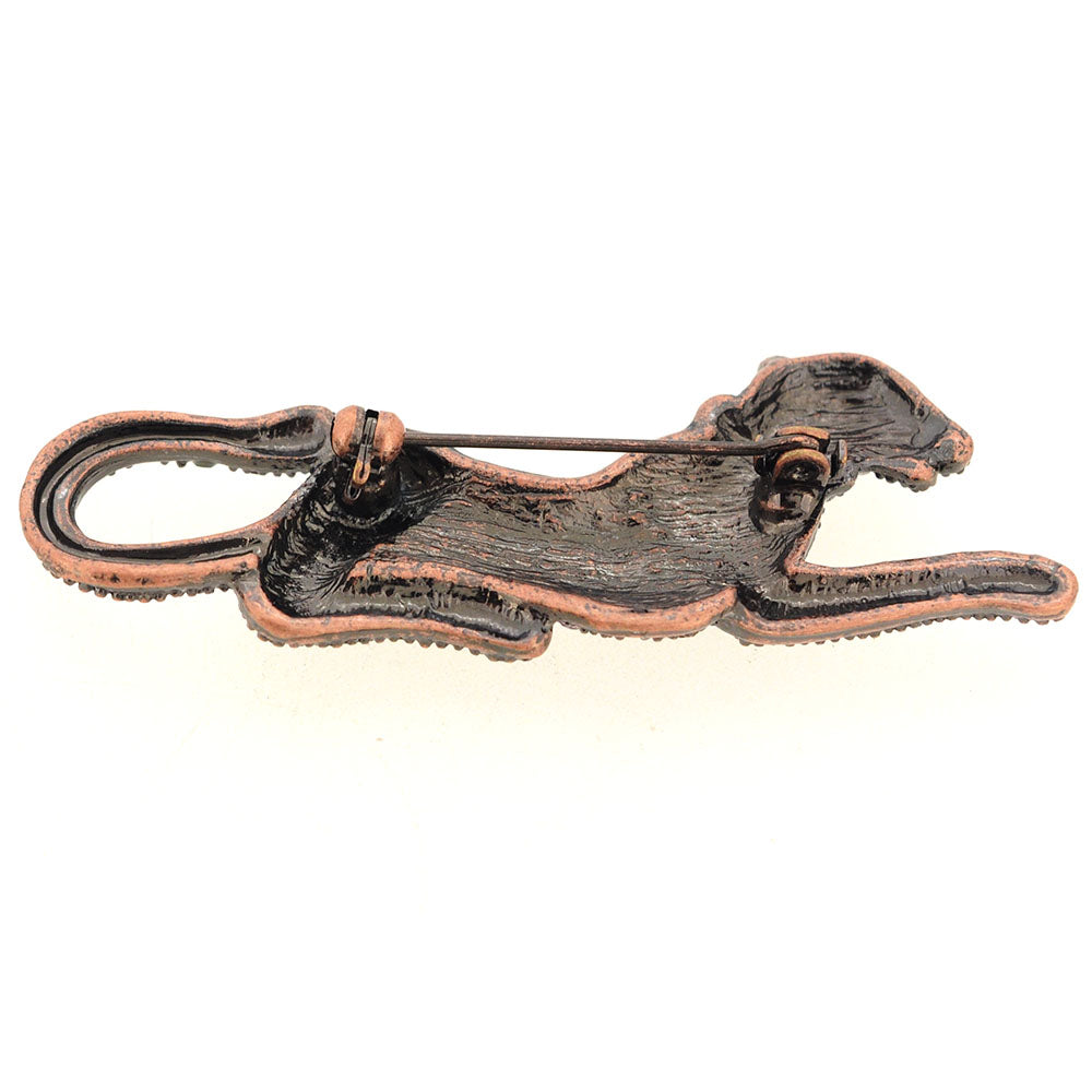 Vintage Style Amethyst Panther Pin Brooch