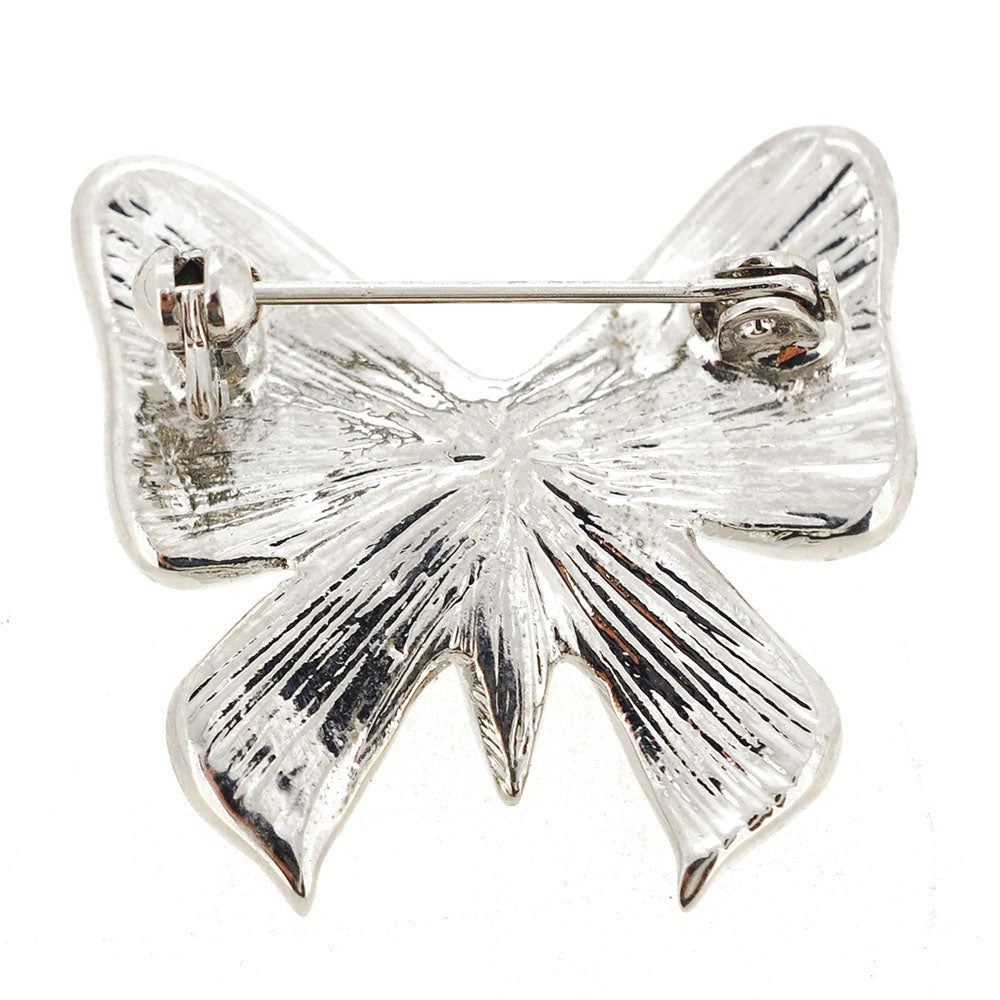 Turquoise Blue Bow Brooch Pin