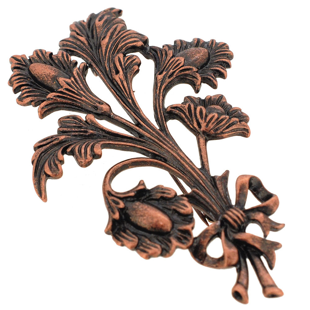 Vintage Style Flower Bouquet Pin