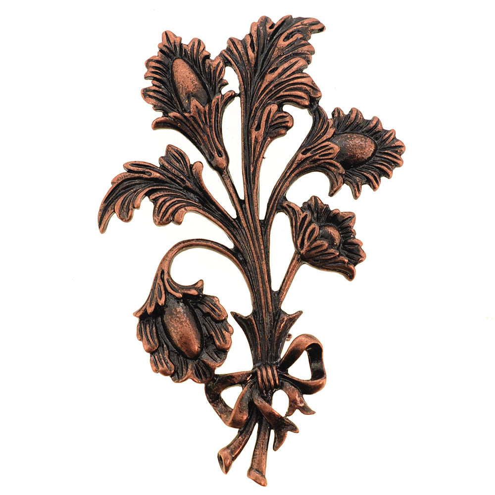 Vintage Style Flower Bouquet Pin