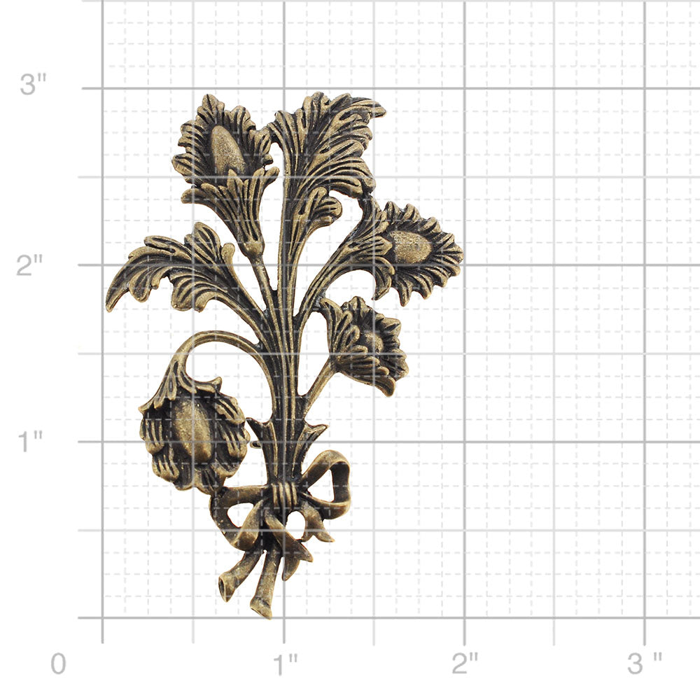 Vintage Style Flower Bouquet Pin