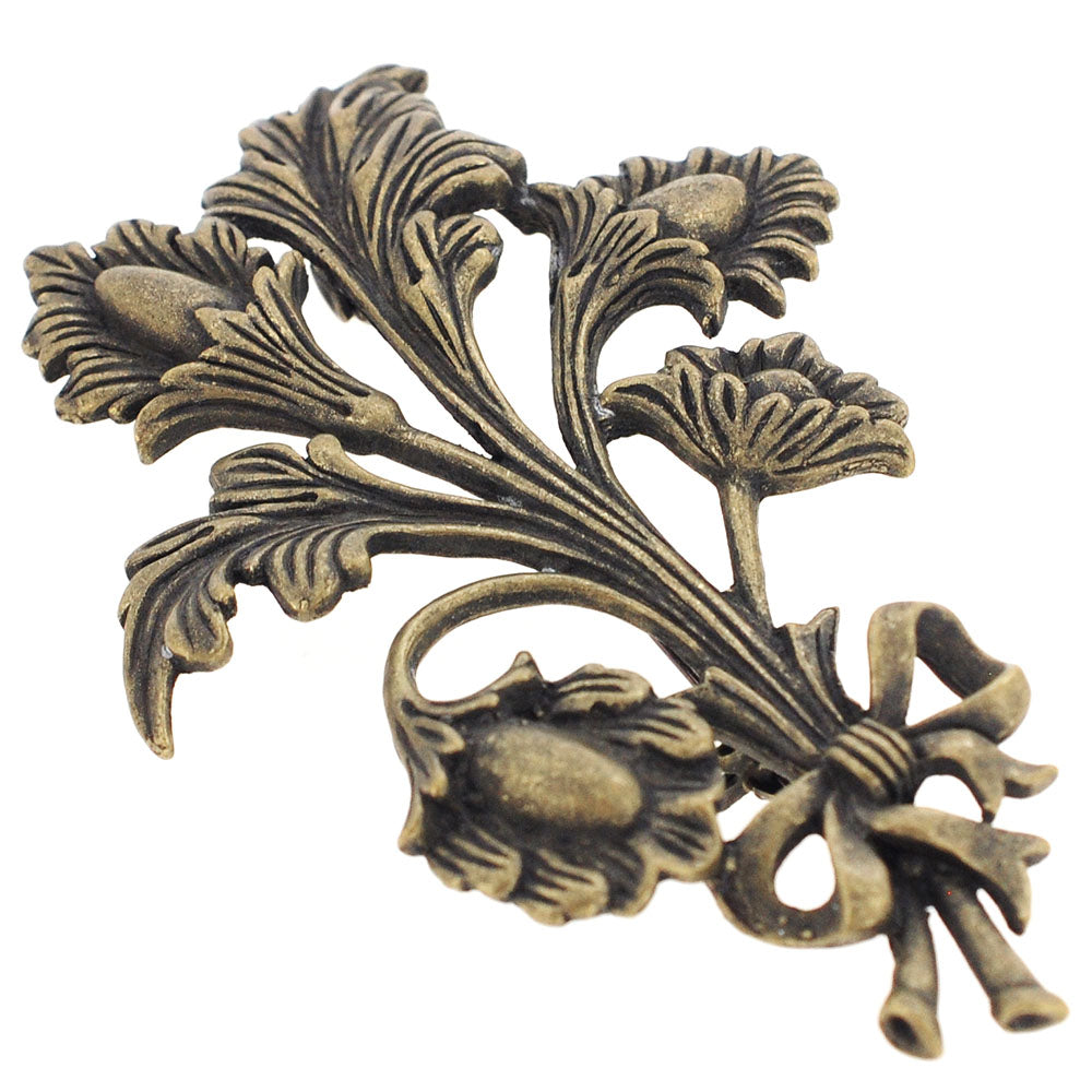 Vintage Style Flower Bouquet Pin