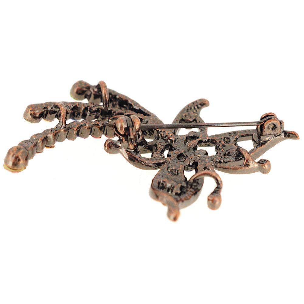 MultiColor Flying Butterfly Crystal Pin Brooch