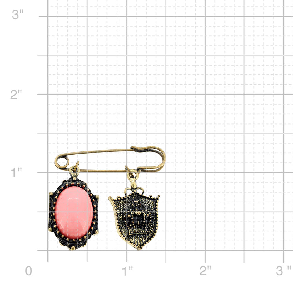 Vintage Style Princess Charm Brooch