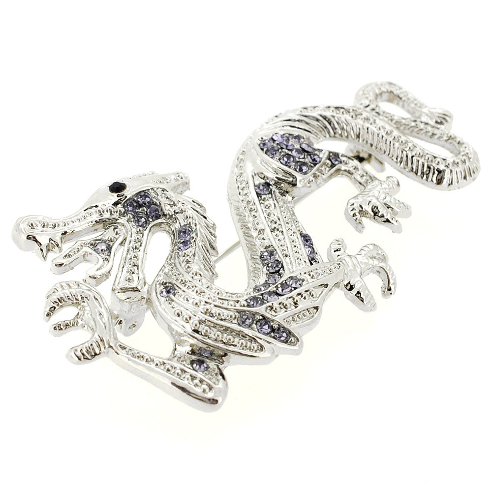 Light Purple Dragon Pin Brooch