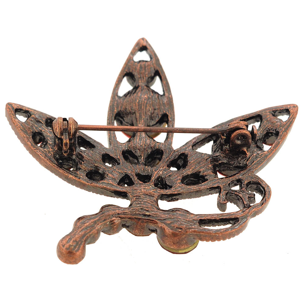Red Flying Butterfly Pin Brooch