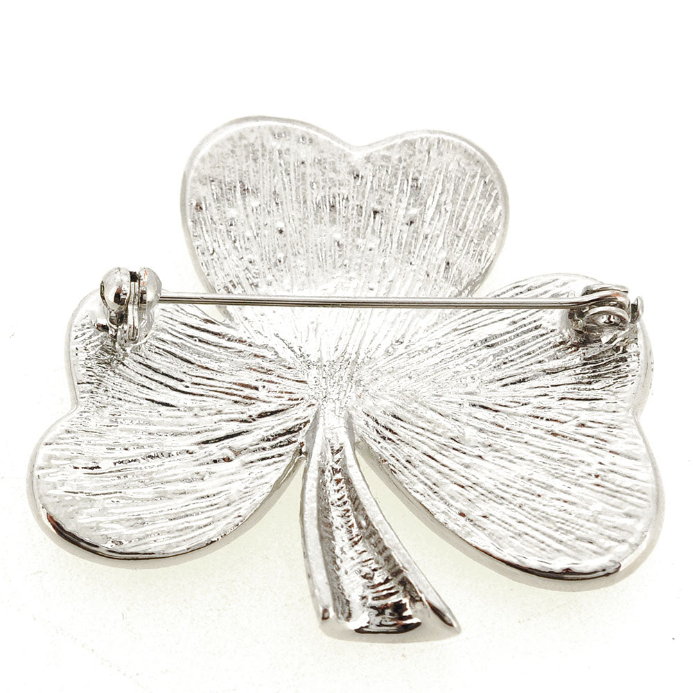 Green Clover Pin Brooch