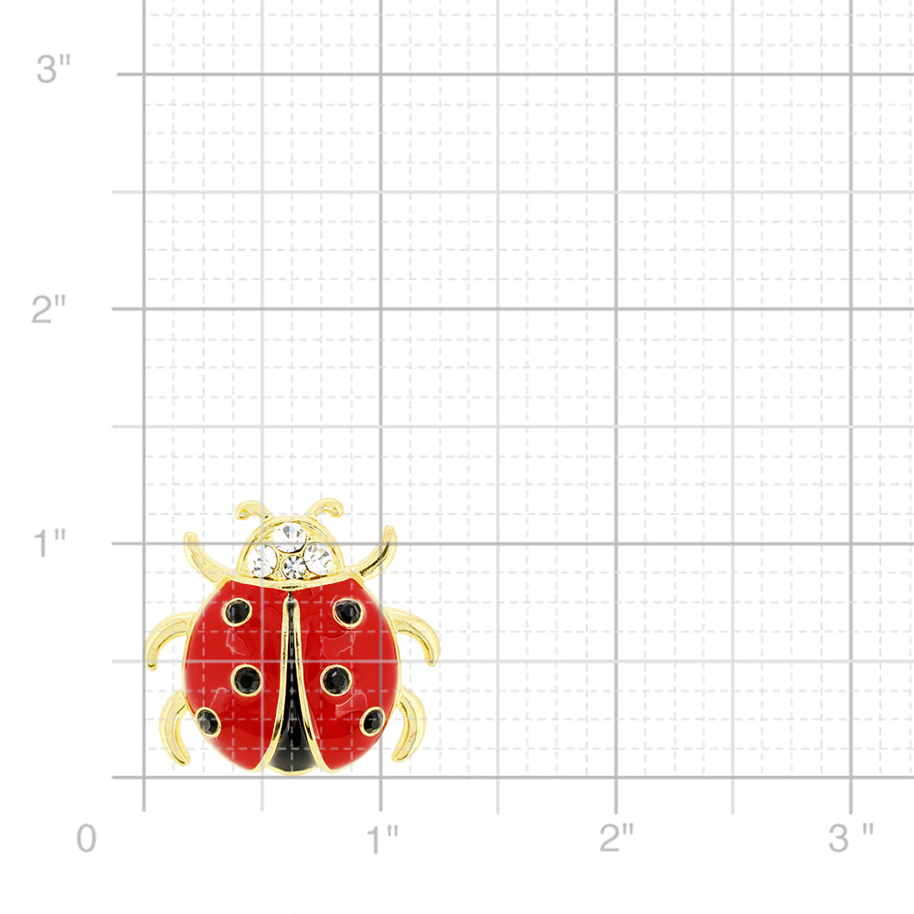 Red Ladybug Lapel Pin