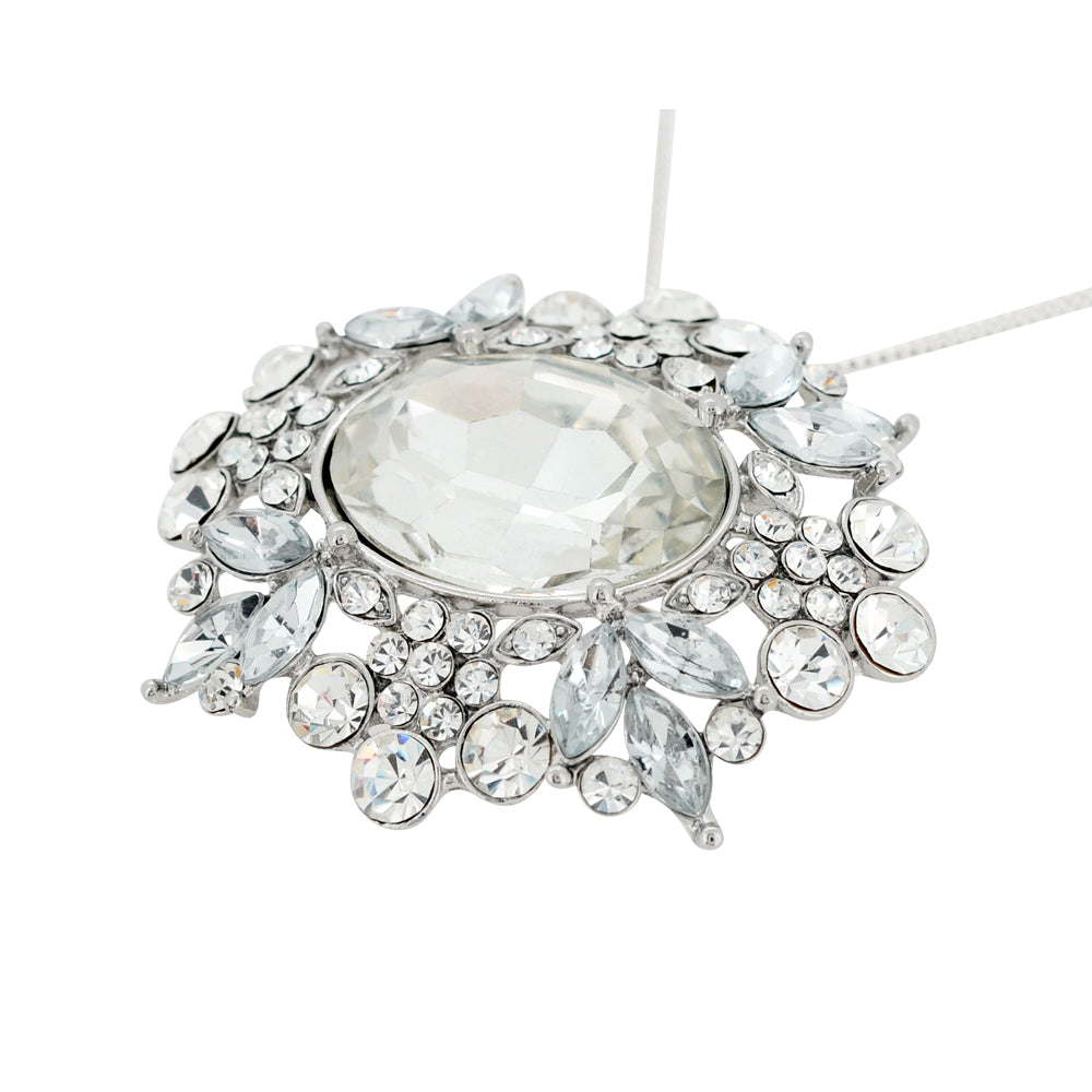 Moonlight Flower Pin Wedding Pin Brooch And Pendant