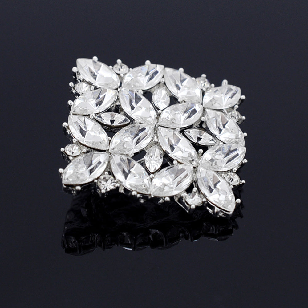 Crystal Wedding Pin And Pendant