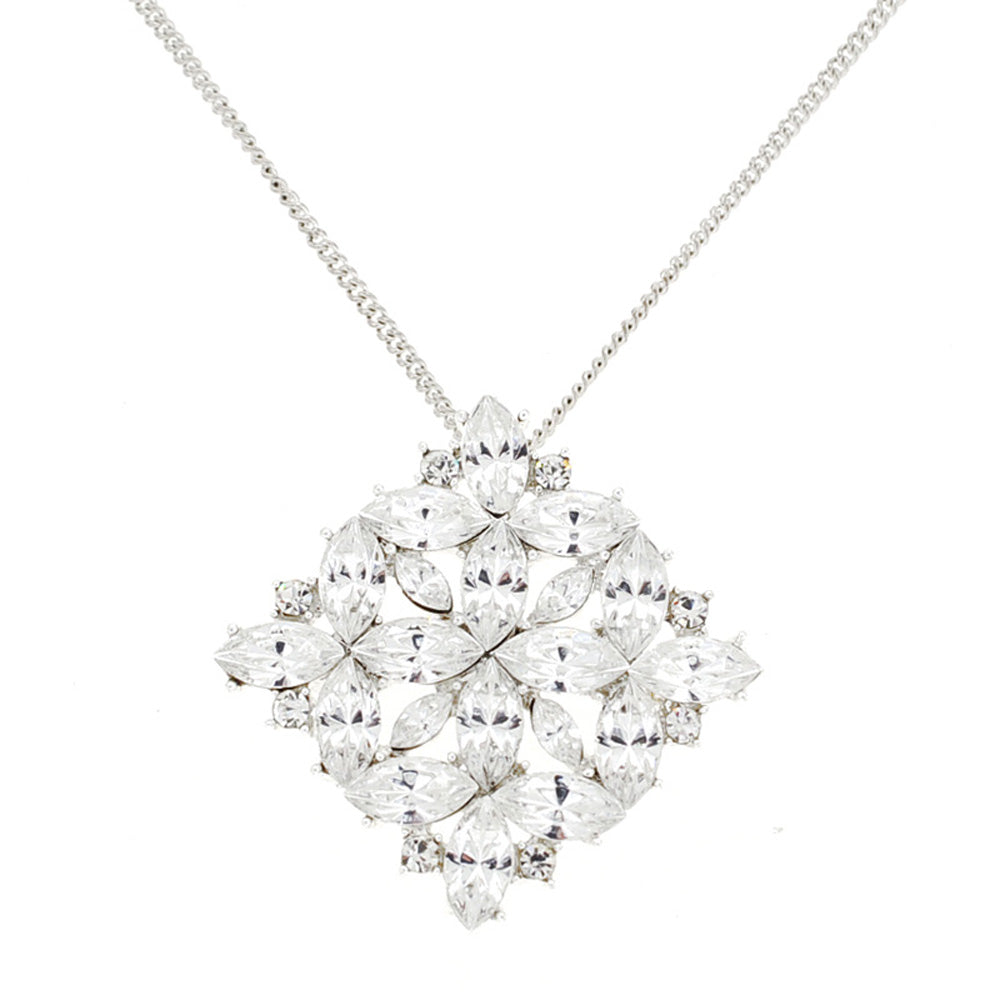Crystal Wedding Pin And Pendant