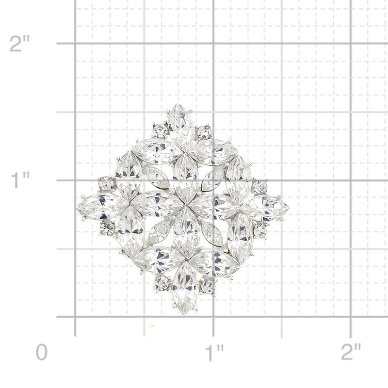 Crystal Wedding Pin And Pendant