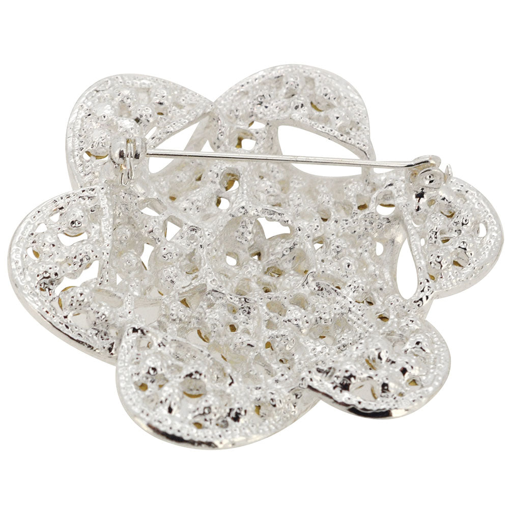 Crystal Flower Wedding Pin