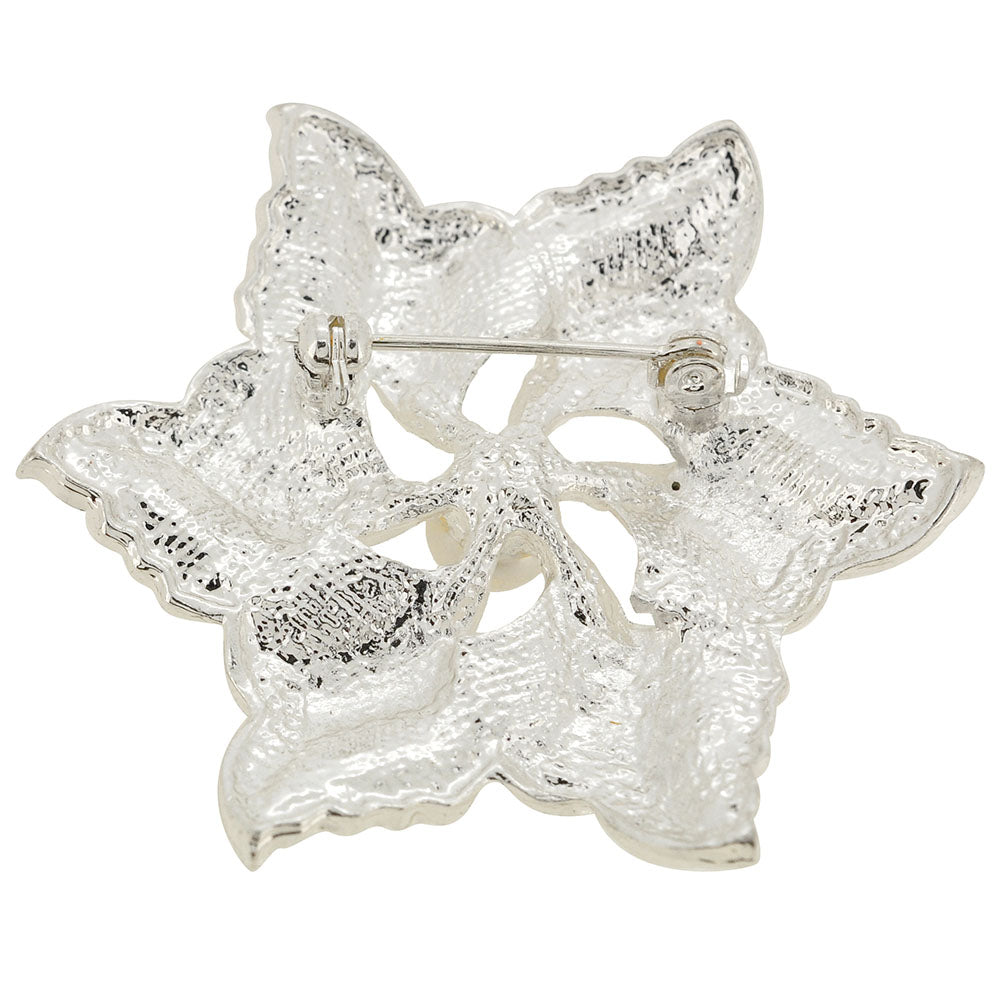 Crystal Flower Wedding Pin