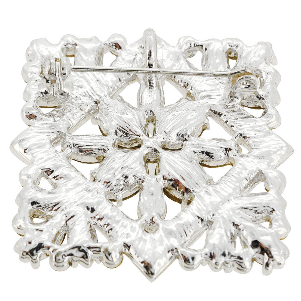 Crystal Flower Wedding Pin And Pendant