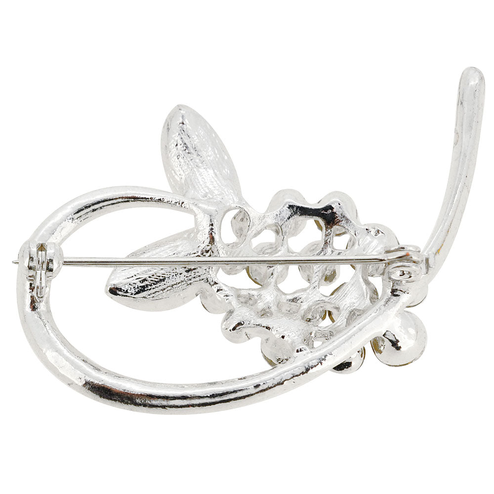 Crystal butterfly Pin brooch