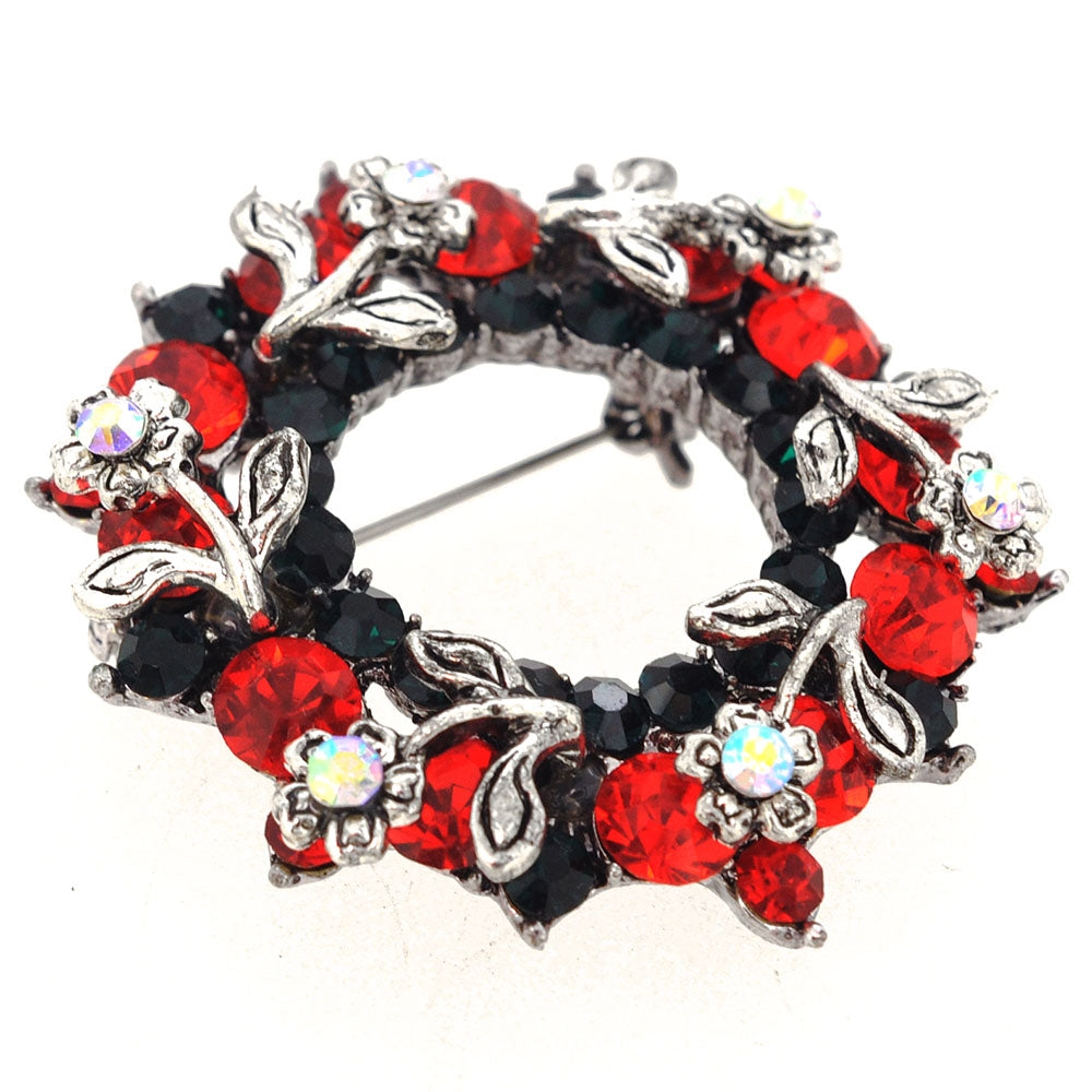 Christmas Wreath Pin Brooch And Pendant