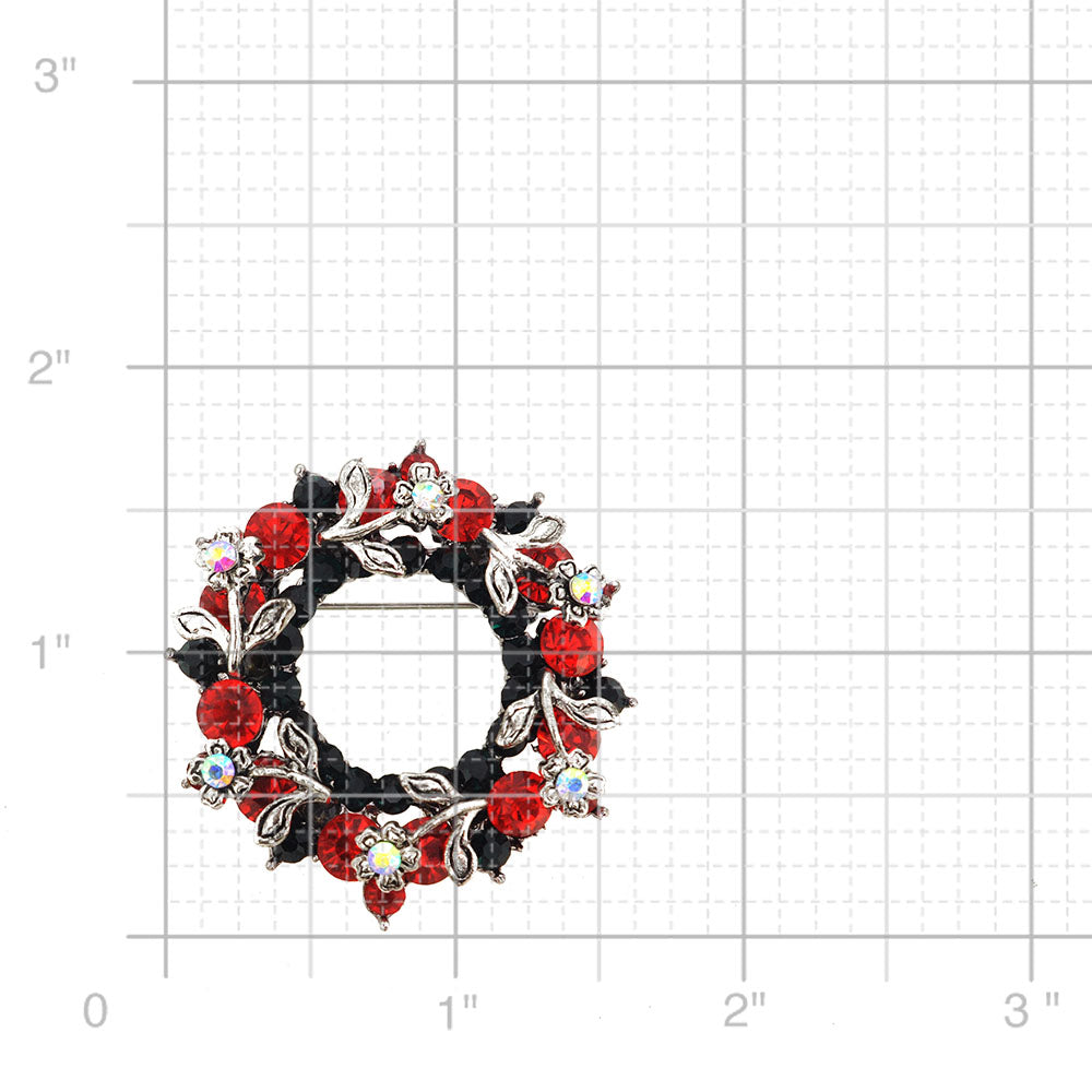 Christmas Wreath Pin Brooch And Pendant