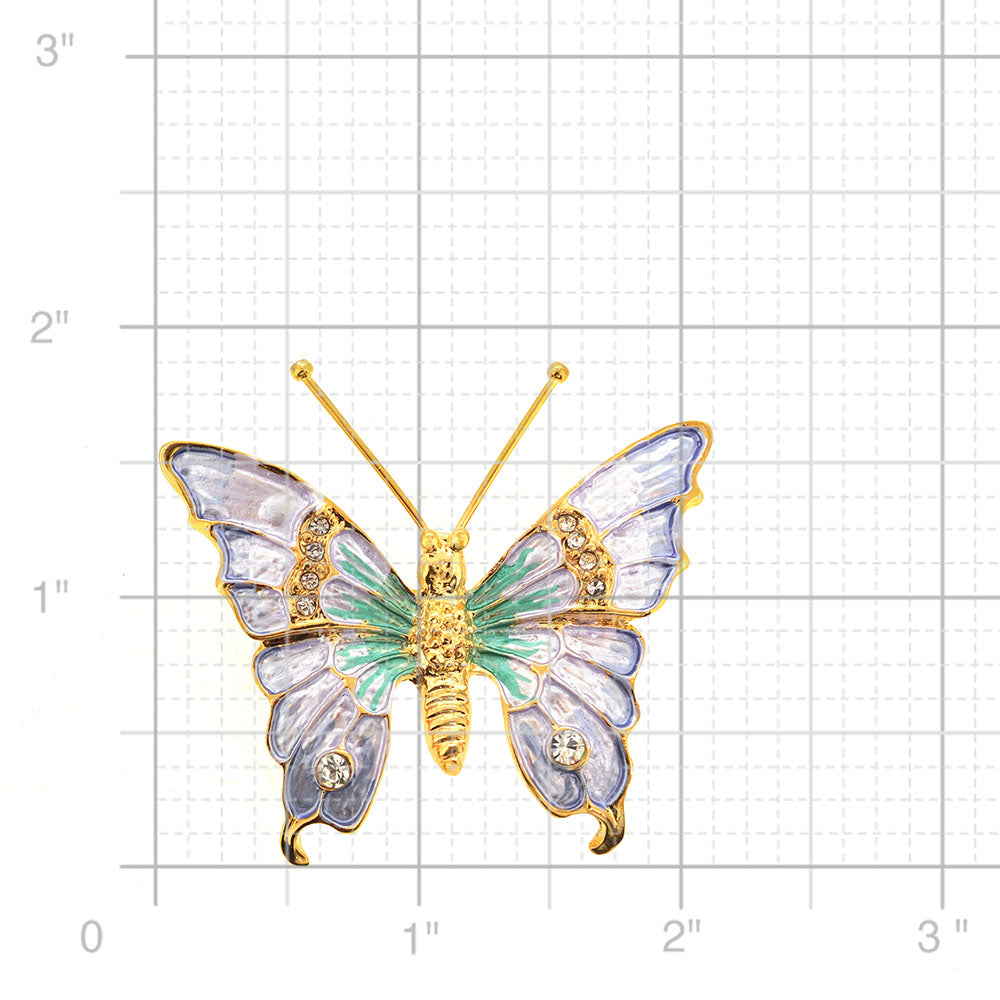 Light Lavender BUtterfly Pin Brooch