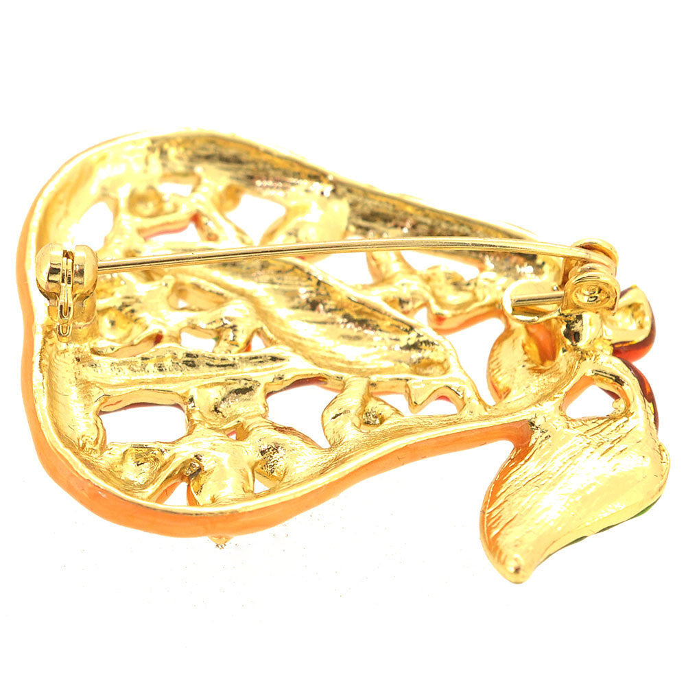 Partridge In A Pear Tree Christmas Brooch