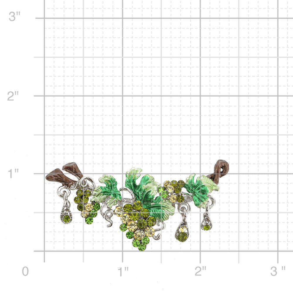 Green Grapes Pin Brooch
