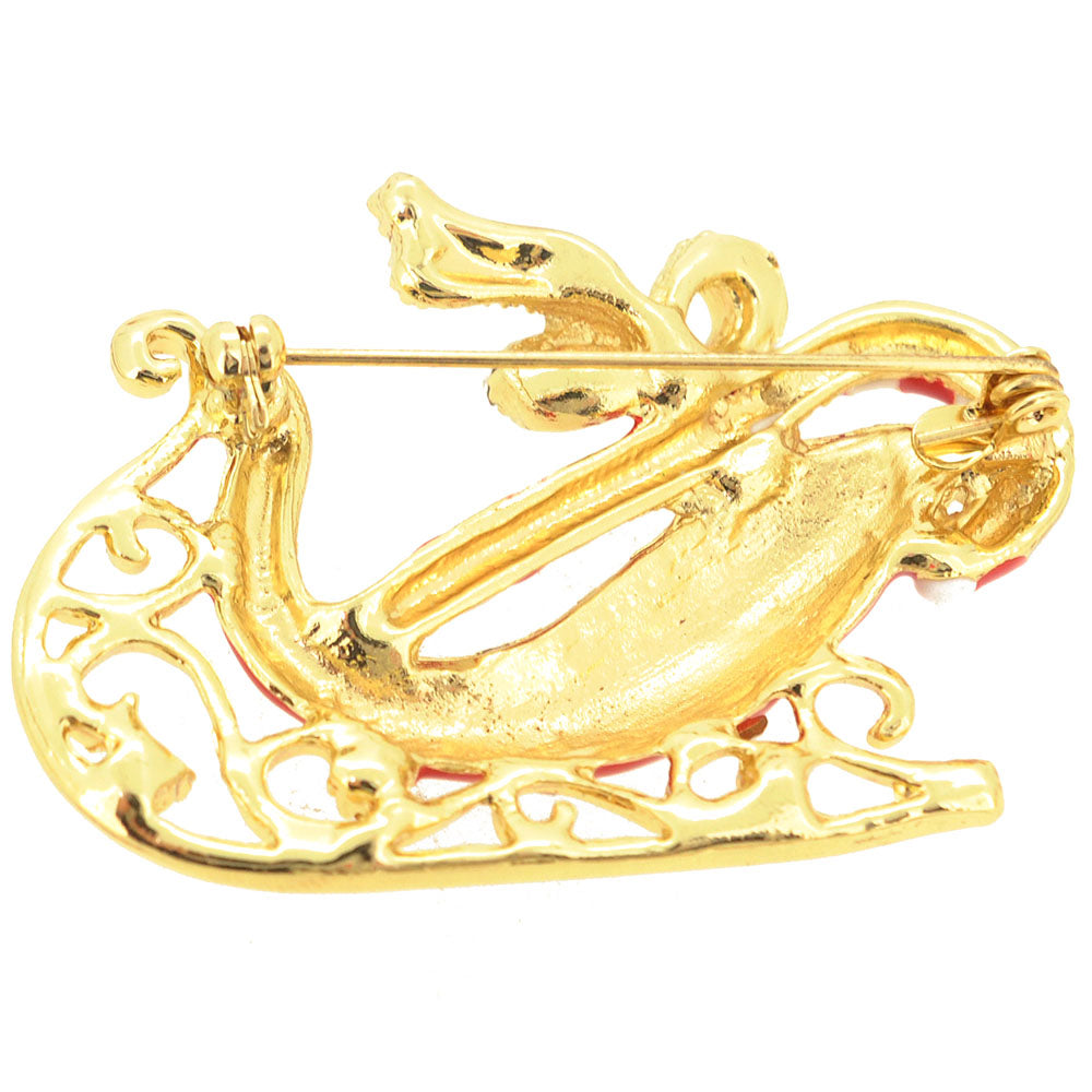 Christmas Sleigh Brooch