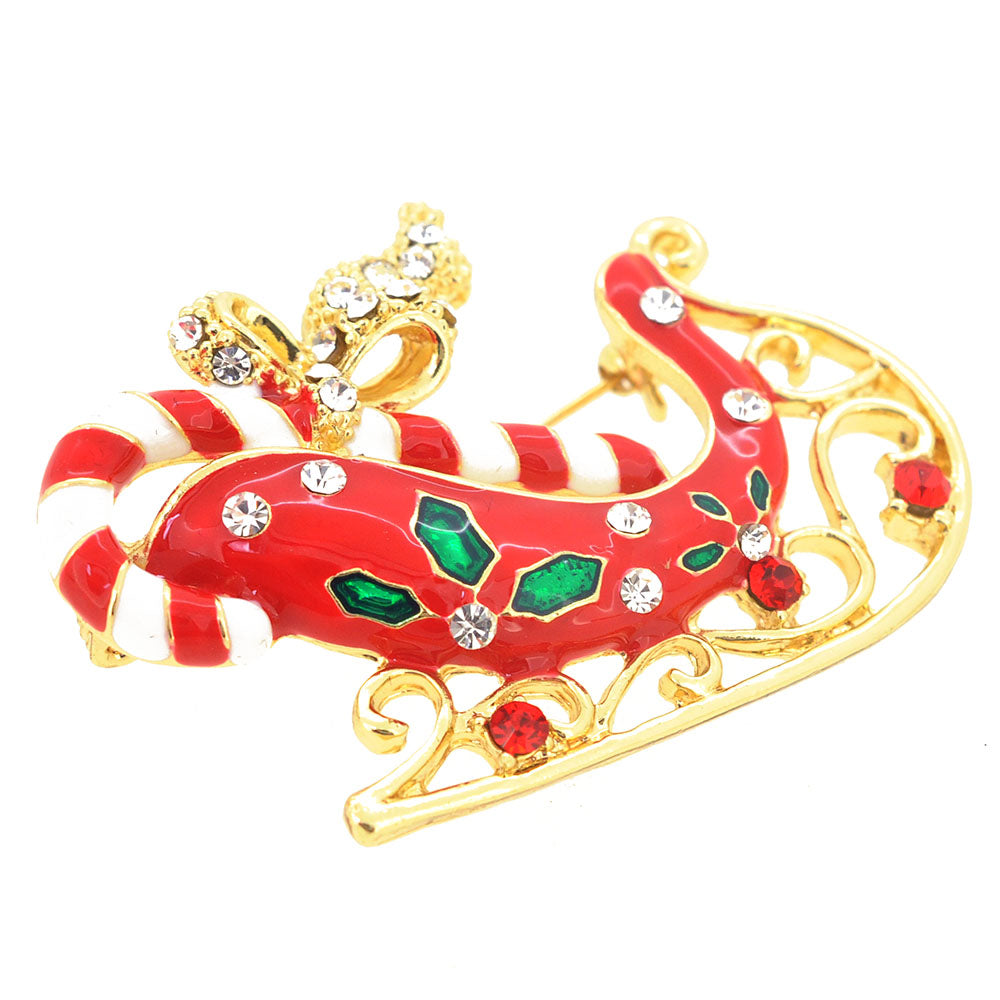 Christmas Sleigh Brooch
