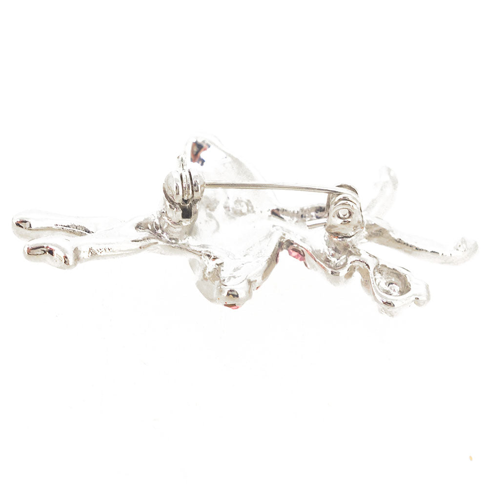 Silver Ballet Dancer Brooch