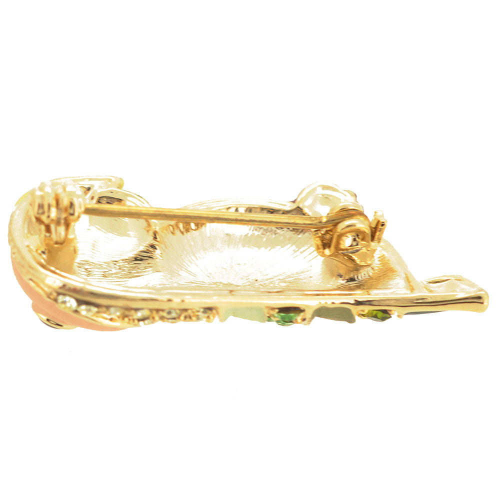 Green Parrot Pin Brooch