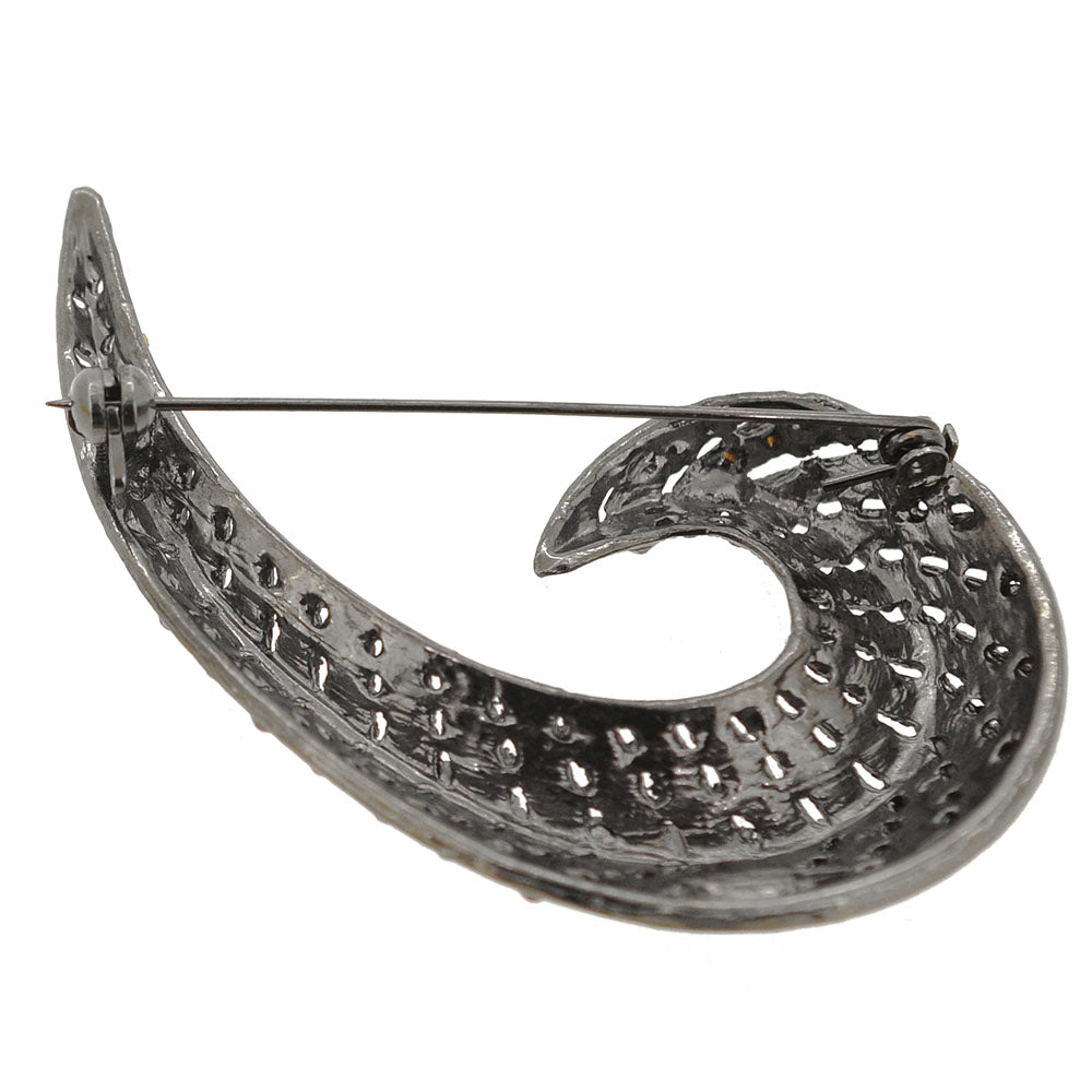 Vintagestyle Swirl Pin Brooch